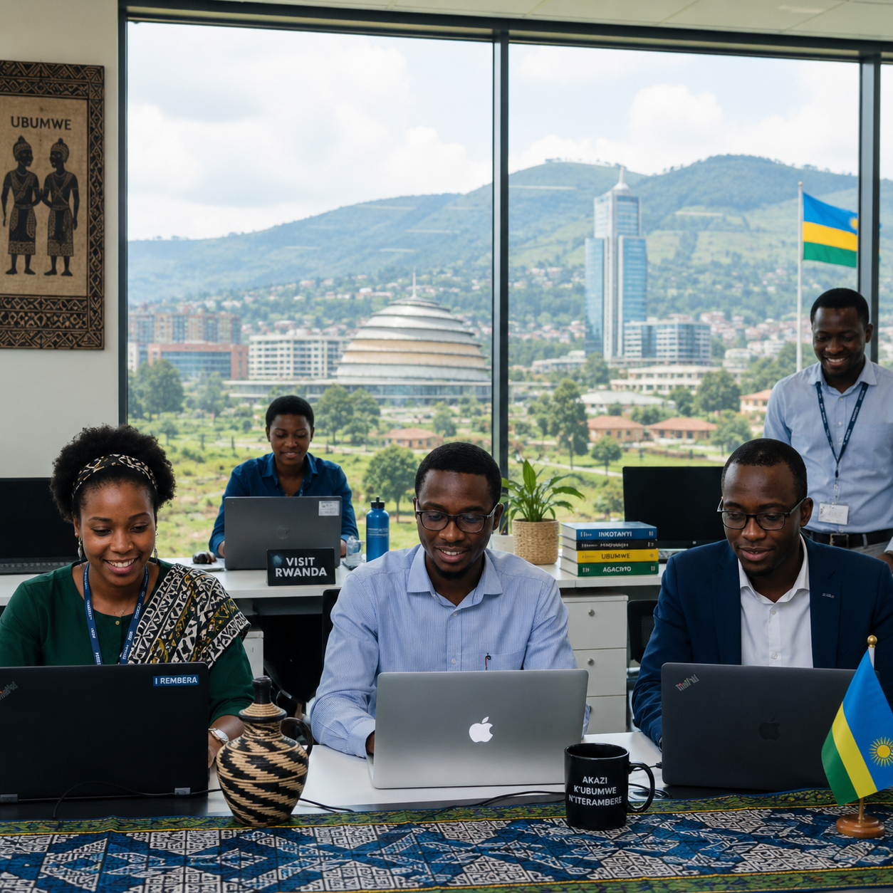 Young professionals working on nuclear science